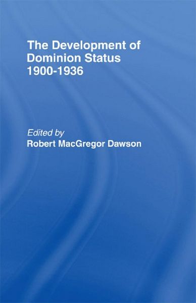 Produktbild: Development of Dominion Status 1900-1936