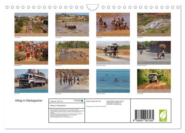 Produktbild: Alltag in Madagaskar (Wandkalender 2026 DIN A4 quer), CALVENDO Monatskalender