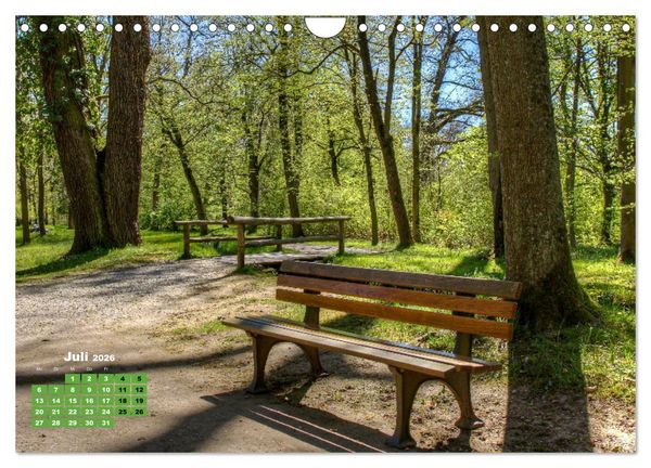 Produktbild: Park Sch&ouml;nbusch Aschaffenburg (Wandkalender 2026 DIN A4 quer), CALVENDO Monatskalender