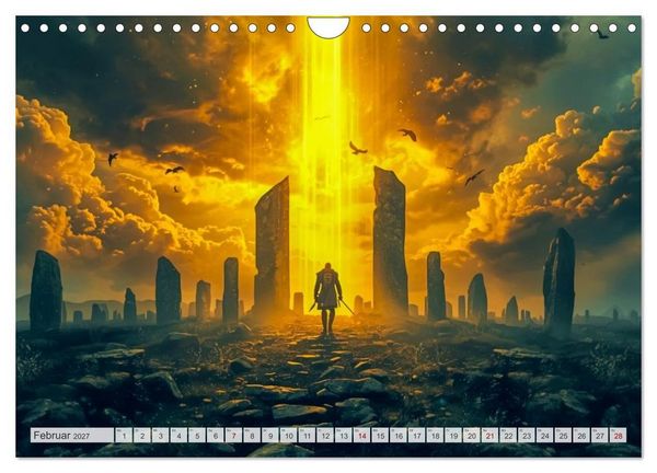 Produktbild: Beowulf &ndash; Die Saga des Drachenbezwingers (Wandkalender 2027 DIN A4 quer), CALVENDO Monatskalender