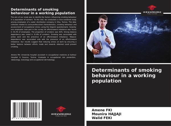 Produktbild: Determinants of smoking behaviour in a working population