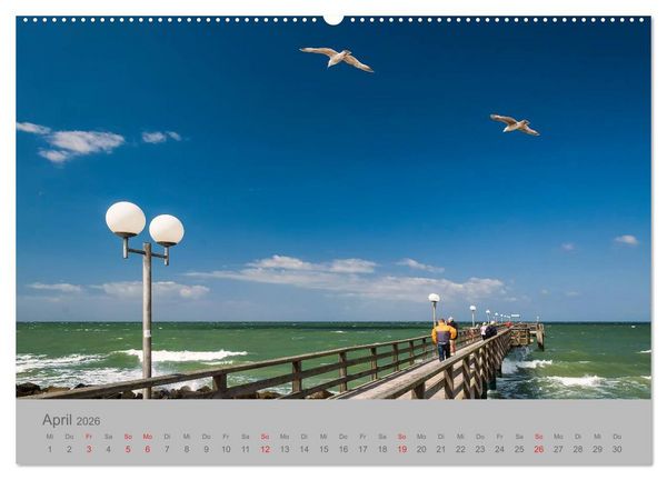 Produktbild: Ostsee, Fischland-Dar&szlig; (Wandkalender 2026 DIN A2 quer), CALVENDO Monatskalender