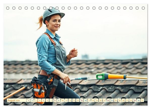 Produktbild: Powerfrauen - Frauen in anspruchsvollen Berufen (Tischkalender 2026 DIN A5 quer), CALVENDO Monatskalender