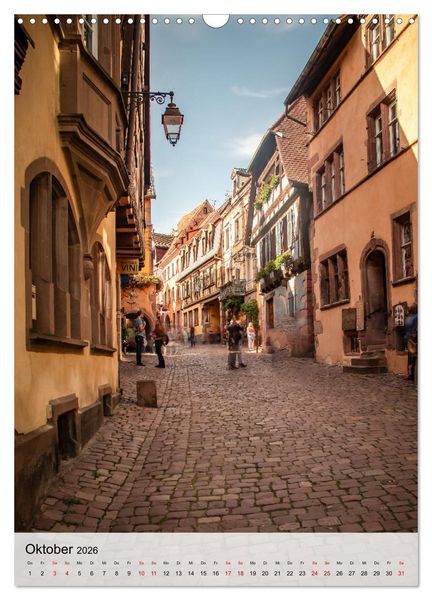 Produktbild: Elsass Alsace Riquewihr, das idyllische Weindorf (Wandkalender 2026 DIN A3 hoch), CALVENDO Monatskalender