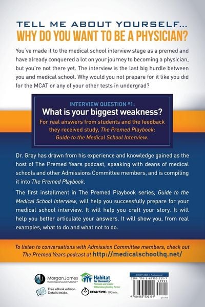 Produktbild: The Premed Playbook Guide to the Medical School Interview