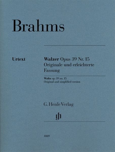 Johannes Brahms - Walzer op. 39 Nr. 15 - Originale und erleichterte Fassung