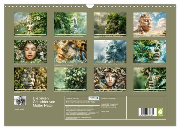 Produktbild: Die vielen Gesichter von Mutter Natur (Wandkalender 2026 DIN A3 quer), CALVENDO Monatskalender