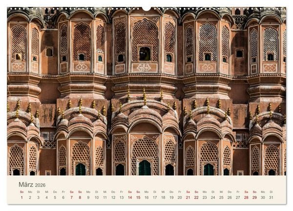 Produktbild: Rajasthan - Architektur im Land der K&ouml;nige (Wandkalender 2026 DIN A2 quer), CALVENDO Monatskalender