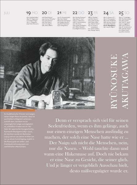 Produktbild: Der Literatur Kalender Wochenkalender 2027