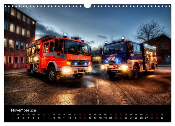 Produktbild: Feuerwehr und Rettungsdienst (Wandkalender 2026 DIN A3 quer), CALVENDO Monatskalender