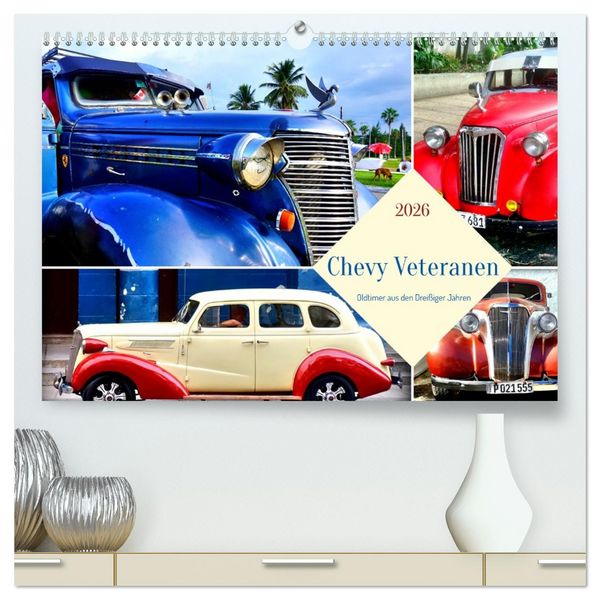 Produktbild: Chevy Veteranen - Oldtimer aus den Drei&szlig;iger Jahren (hochwertiger Premium Wandkalender 2026 DIN A2 quer), Kunstdruck in Hochglanz