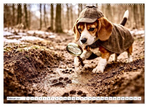 Produktbild: Wovon Hunde tr&auml;umen (Wandkalender 2027 DIN A2 quer), CALVENDO Monatskalender