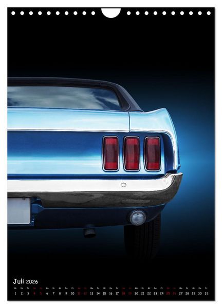 Produktbild: Amerikanische Autos 1950er bis 1980er Favoriten (Wandkalender 2026 DIN A4 hoch), CALVENDO Monatskalender