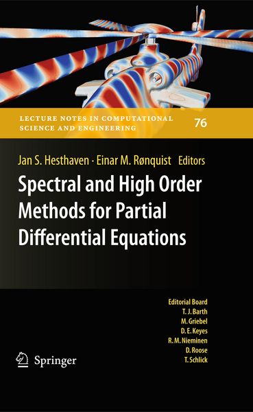 Produktbild: Spectral and High Order Methods for Partial Differential Equations