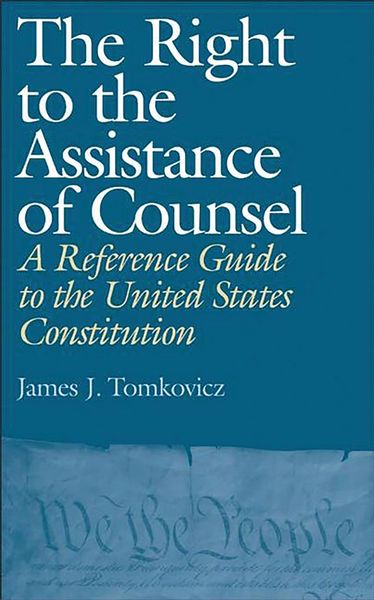 Produktbild: The Right to the Assistance of Counsel