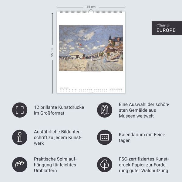 Produktbild: Claude Monet Kalender 2027