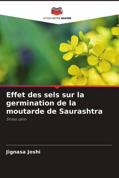Produktbild: Effet des sels sur la germination de la moutarde de Saurashtra