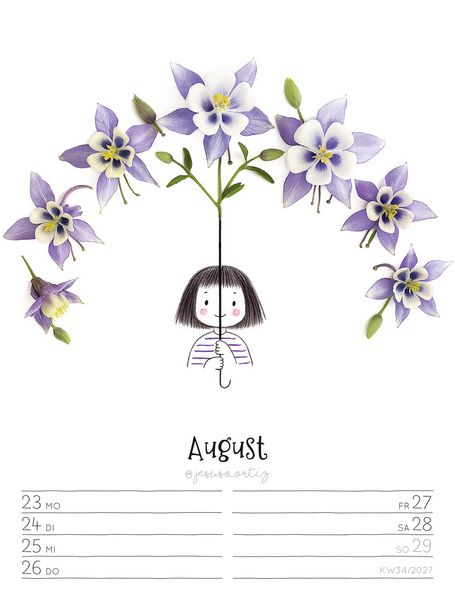 Produktbild: Little Dreams Wochenplaner Kalender 2027