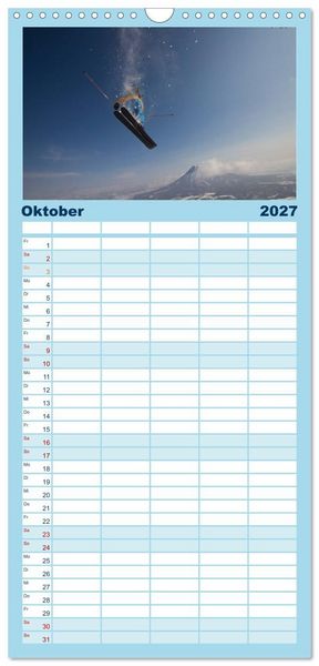 Produktbild: Familienplaner 2027 - Faskination mit 5 Spalten (Wandkalender, 21 x 45 cm) CALVENDO