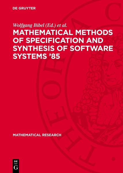 Produktbild: Mathematical Methods of Specification and Synthesis of Software Systems &lsquo;85