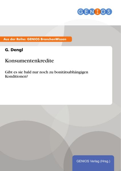 Produktbild: Konsumentenkredite
