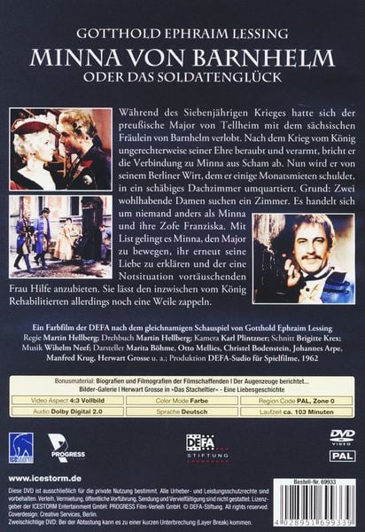 Produktbild: Minna von Barnhelm oder das Soldatengl&uuml;ck - DEFA - Edition Filmklassiker