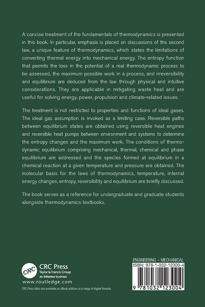 Produktbild: Fundamentals of Thermodynamics