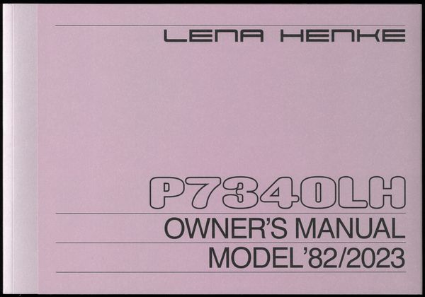 Produktbild: Lena Henke: P7340LH