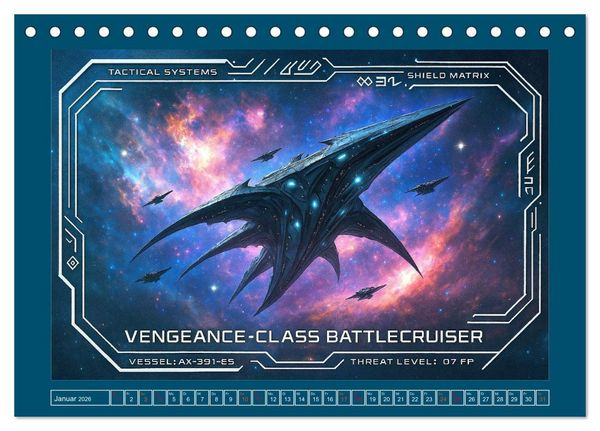 Produktbild: Intelligente Alientechnik (Tischkalender 2026 DIN A5 quer), CALVENDO Monatskalender