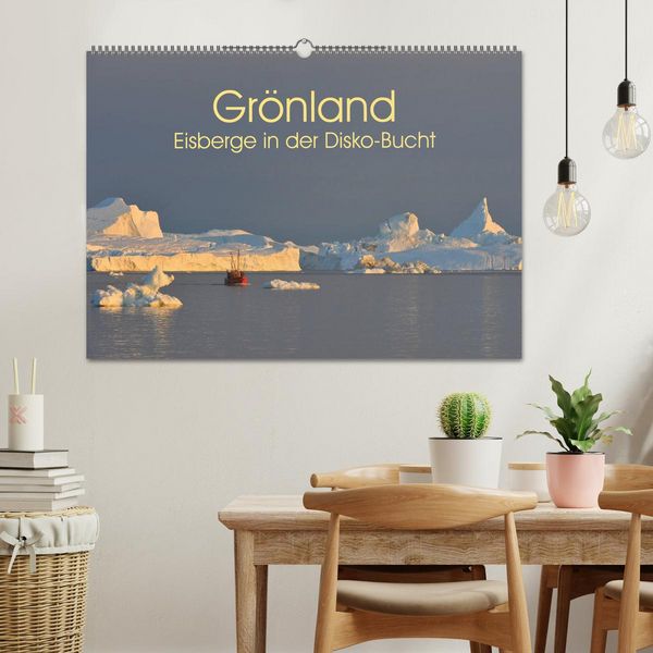 Produktbild: Gr&ouml;nland: Eisberge in der Disko Bucht (Wandkalender 2026 DIN A2 quer), CALVENDO Monatskalender
