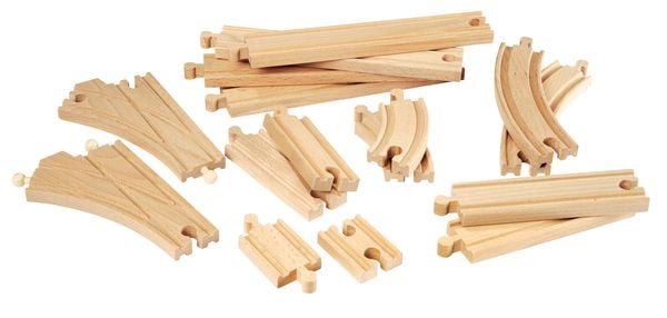 Produktbild: BRIO World - Mittleres Schienensortiment
