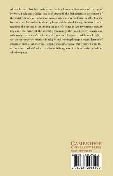 Produktbild: Science and Society in Restoration England