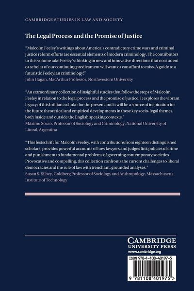 Produktbild: The Legal Process and the Promise of Justice