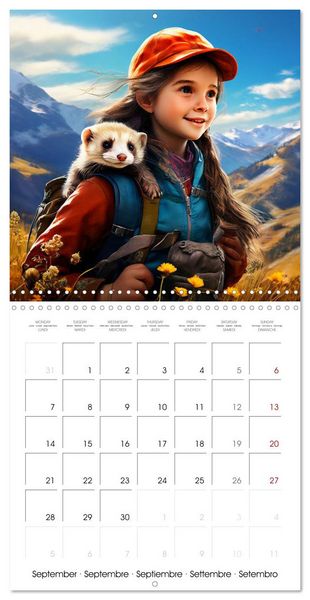 Produktbild: Children and Pets (Wall Calendar 2026 12 &times; 12 Inch) CALVENDO 12 Month Wall Calendar