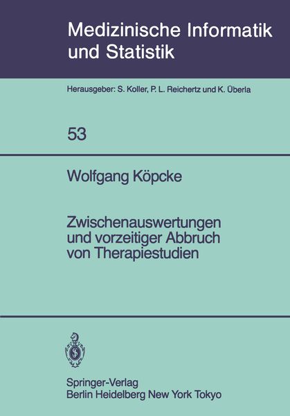 Produktbild: Zwischenauswertungen und vorzeitiger Abbruch von Therapiestudien
