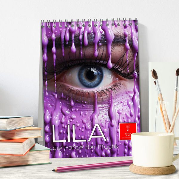 Produktbild: Lila, die Farbe der Mystik (Tischkalender 2026 DIN A5 hoch), CALVENDO Monatskalender