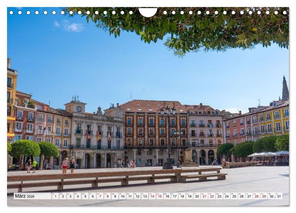 Produktbild: Ein Spaziergang durch Burgos (Wandkalender 2026 DIN A4 quer), CALVENDO Monatskalender