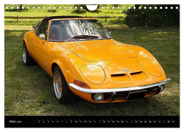 Produktbild: Opel GT Der Kalender (Wandkalender 2026 DIN A4 quer), CALVENDO Monatskalender