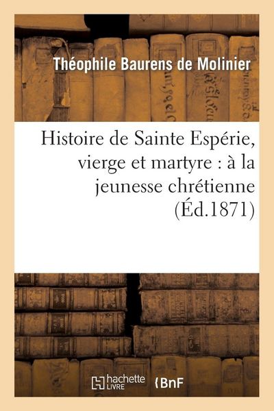 Produktbild: Histoire de Sainte Esp&eacute;rie, vierge et martyre