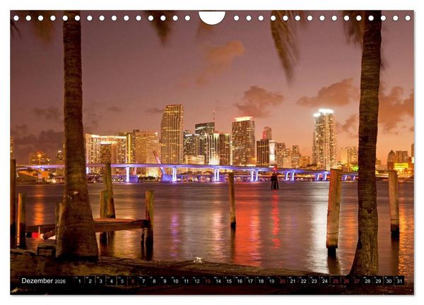 Produktbild: Miami und Florida (Wandkalender 2026 DIN A4 quer), CALVENDO Monatskalender