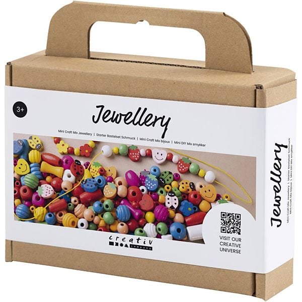 Produktbild: Creativ Company DIY Sets Beads Mini Kreativ Mix Schmuck, Fr&ouml;hliche Farben, Kreativ Box