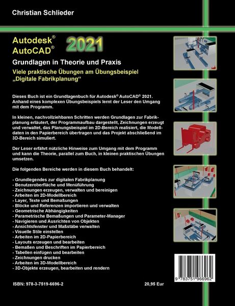 Produktbild: Autodesk AutoCAD 2021 - Grundlagen in Theorie und Praxis