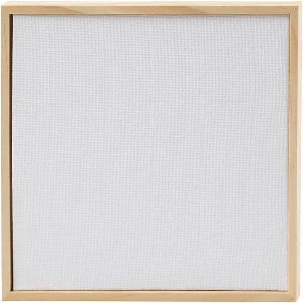 Produktbild: Creativ Company Malpappe mit Rahmen, Gr&ouml;&szlig;e 15,8x15,8 cm, 280 g, Wei&szlig;, 1 Stk