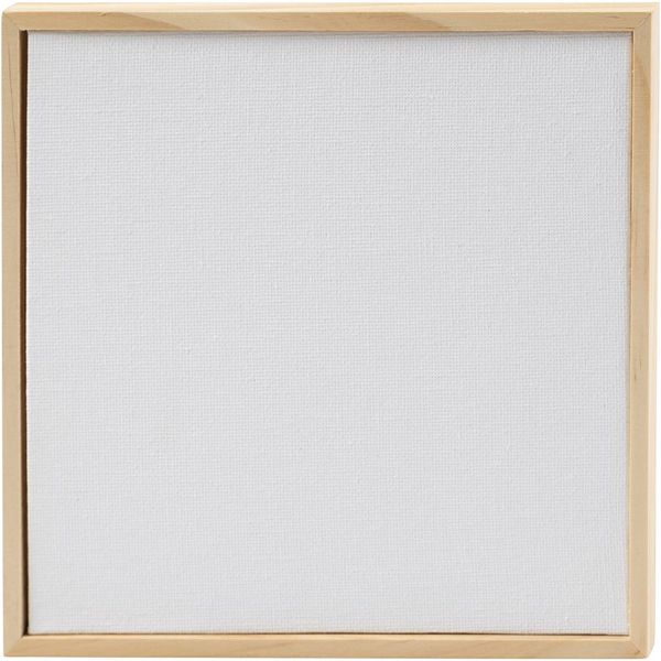 Produktbild: Creativ Company Malpappe mit Rahmen, Gr&ouml;&szlig;e 15,8x15,8 cm, 280 g, Wei&szlig;, 10 Stk