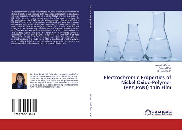 Produktbild: Electrochromic Properties of Nickel Oxide-Polymer (PPY,PANI) thin Film