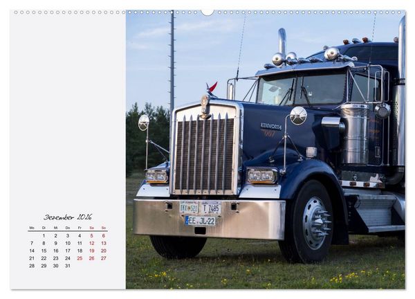 Produktbild: Langhauber. Coole Trucks in den USA (hochwertiger Premium Wandkalender 2026 DIN A2 quer), Kunstdruck in Hochglanz