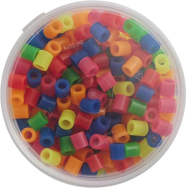 Produktbild: Hama 8572 - My first B&uuml;gelperlen Maxi 3+, Dose mit ca. 600 St&uuml;ck, Neon Mix
