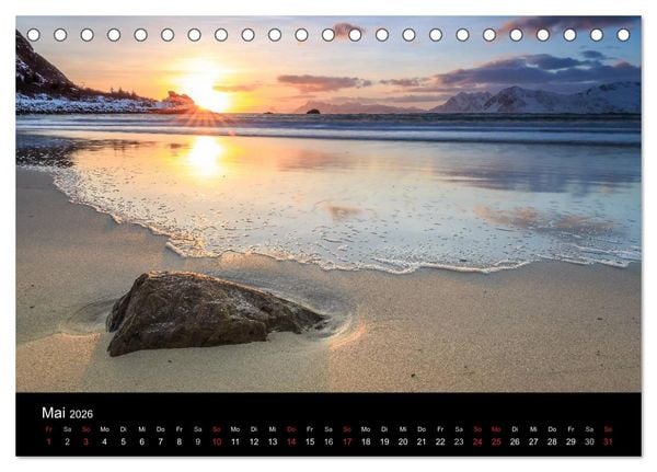Produktbild: LOFOTEN - Inselparadies im Norden Norwegens (Tischkalender 2026 DIN A5 quer), CALVENDO Monatskalender