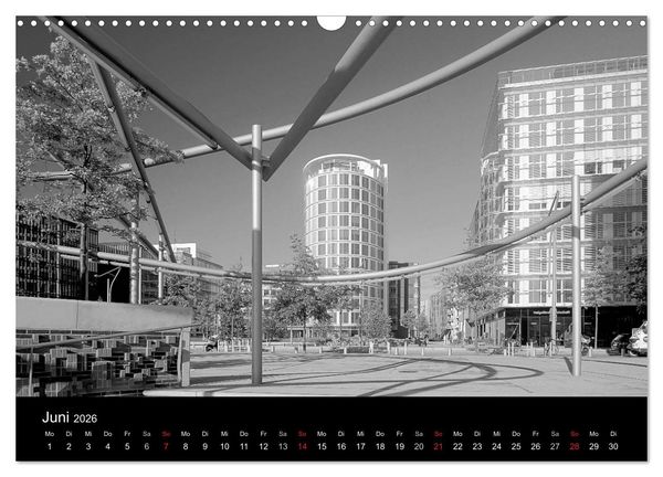 Produktbild: Hamburg monochrome Impressionen (Wandkalender 2026 DIN A3 quer), CALVENDO Monatskalender