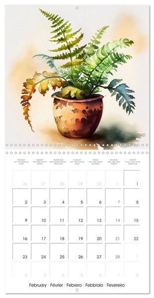 Produktbild: The Art of House Plants (Wall Calendar 2026 12 &times; 12 Inch) CALVENDO 12 Month Wall Calendar